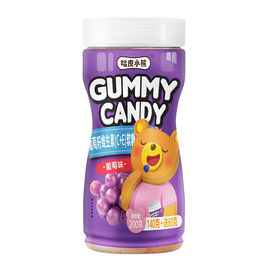 Chất chống oxy hóa Gelatin hạt nho Trái cây Gummy Vitamin E Với Vitamin C Jelly Gummies