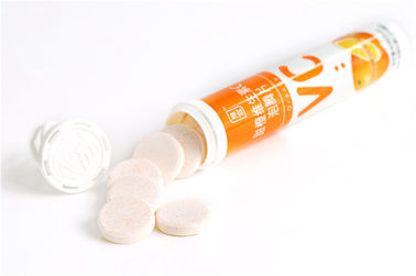 Orange Flavor Vitamin tổng hợp Viên nén sủi bọt với hỗ trợ miễn dịch khoáng chất